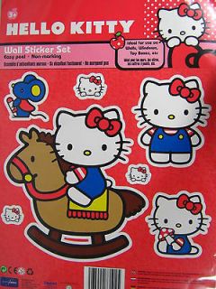 Hello Kitty Wall Stickers Decal Girls Gift Room Decoration Licensed 