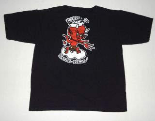 Sailor Jerry Born To Raise Hell T Shirt Tee Black M Devil Spiced Rum