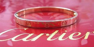 Cartier 18Kt Love Bracelet Rose Gold Size 21 IP1481