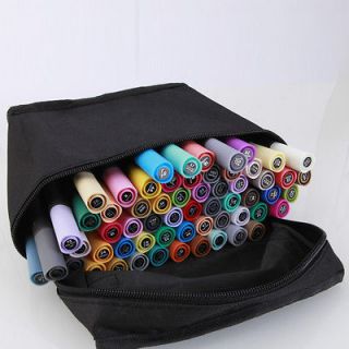   with bag) Portable Alcohol based Ink Round drawing Marker Pen New