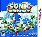   3DS Sonic Generations (Game Only) 2011 Sonic The Hedgehog Action