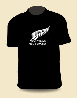 New Zealand ALL BLACKS Kiwi RUGBY T shirt FREEPOST UK