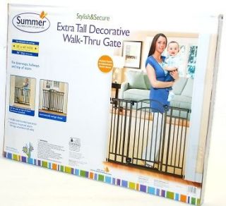   07600 Extra Tall Decorative Walk Thru Baby Pet Toddler Safety Gate
