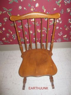   Hard Rock Maple Ladies Sewing Rocker Rocking Chair Andover 48 Finish