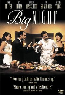 Big Night DVD, 1998, Closed Caption Subtitled Spanish