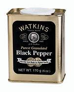 Watkins Black Pepper   Four 6 oz Tins   
