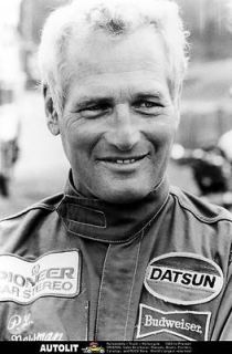 1975 Paul Newman Datsun Race Driver Photo