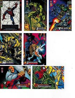 Amazing Spider Man 1994 Cards #30 42 48 78 104 111 & Suspended 