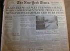 1945 NY Times WW II newspaper HITLER DYING  RUSSIANS CAPTURE Nazi 