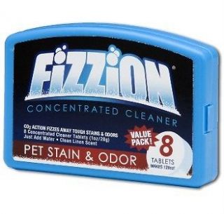 Fizzion Pet Stain and Odor Remover 8 Tablets Refill Non toxic CO2 