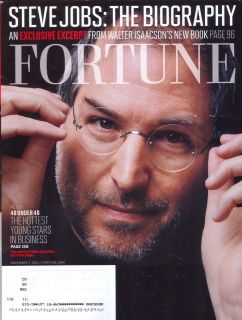 Fortune Magazine Steve Jobs Biography 40 Under 40 Young Stars in 