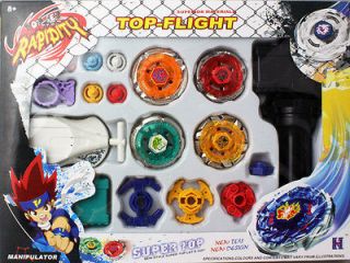 TRENDY Beyblade Metal Master Fusion 4D Spinning Tops Battle Set New