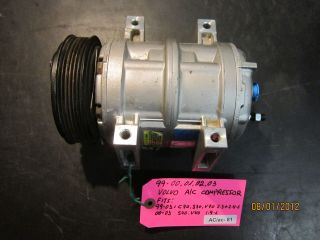 99 00 01 02 03 VOLVO A/C COMPRESSOR FITS. *see *