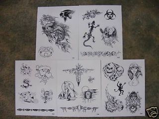 Tattoo Flash   Set N  10 Sheets of Quality Designs $$$