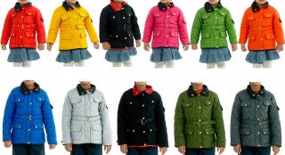   Girls Quilted Unisex Multi Pockets Zip Top Snow Ski Jacket Coat Age1 8