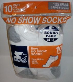 Starter Boys No Show Socks 12 Pair