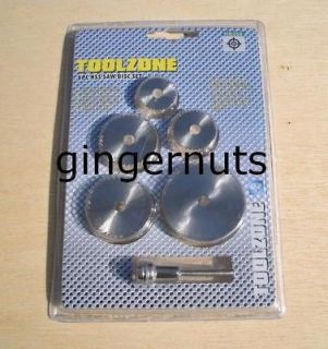 TOOLZONE 6PC HSS High Speed Steel Saws Cutting Discs Cut Off Discs