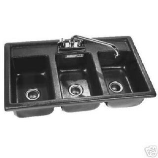 compartment drop in sink in 3 Compartment Sinks
