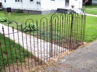 Metal Wrought Iron Gate Goes With 4 Fence   Fencing