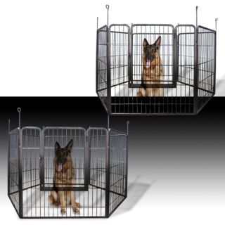   Duty Cage Pet Dog Cat Barrier Fence Exercise Metal Play Pen Kennel