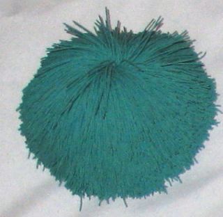 Green Hairy 3 Rubber Spike Puffer Toy Squish Ball
