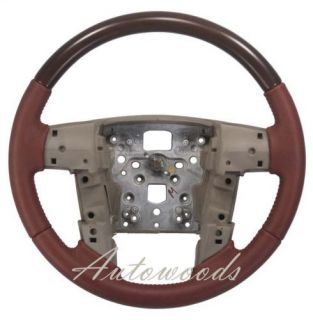 F150 2009 2010 Wood Steering Wheel w/ KR leather (Fits 2009 F 150)