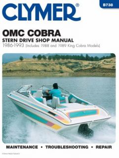 Omc Cobra Stern Drive Shop Manual, 1986 1993 by Clymer Publications 