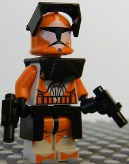 Lego Star Wars Clone Wars Custom Commander Cody w/ Battle Gear & 2 