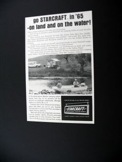 1965 Starcraft Camper & 14 ft Explorer Boat print Ad