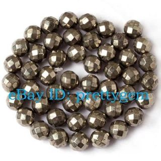 faceted pyrite beads in Stone