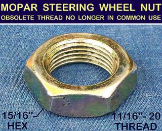 NOS OLD STEERING WHEEL NUT 1930s 30s MOPAR OBSOLETE 11/16 20 ★Extra 