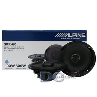 ALPINE SPR 60 6.5 2 WAY CAR AUDIO COAXIAL SPEAKERS (PAIR)