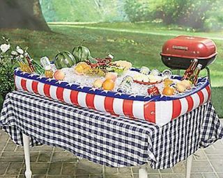 Inflatable Buffet 4th of July Picnic Ice Cooler Accessory ~NEW~