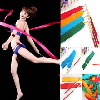 Color 4M Gym Dance Ribbon Rhythmic Art Gymnastic Streamer Baton 