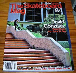 NEW THE SKATEBOARD MAGAZINE ISSUE #84 MARCH 2011 DAVID GONZALEZ EVAN 