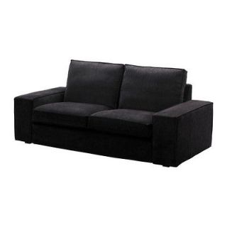 Ikea Kivik 2 seat removable sofa cover loveseat slipcover Tranas Black 
