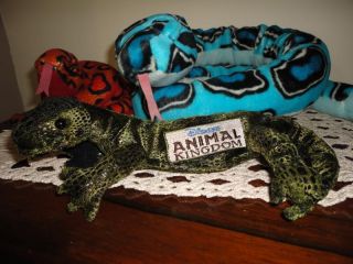   Animal Kingdom LIZARD & Jumbo 53in RATTLESNAKE & RED SNAKE Stuffed