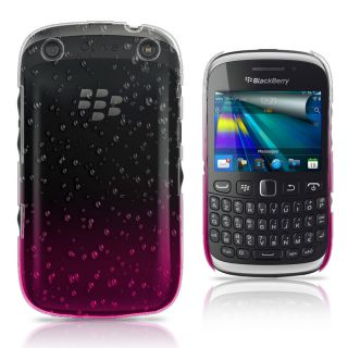 BabyPink 3D RAIN DROP DESIGN HARD CASE COVER for BlackBerry 9320 Curve 