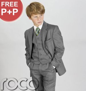 CHEAP SUITS FOR BOYS GREY 3 PIECE 1 YEARS   15 YEARS