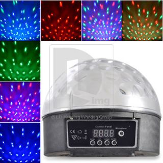   Crystal Magic Ball Stage Lighting Disco DJ Rotation Color Strobe KTV
