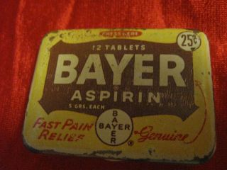bayer aspirin tin in Merchandise & Memorabilia
