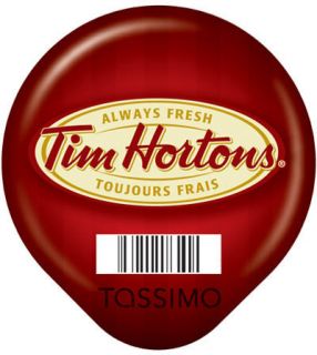 Tim Hortons Tassimo Coffee Discs 3 Choices Regular, Decaffeinated, or 