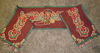 Christmas on the Range ~ Western Cowboy Boot Tapestry Table Runner