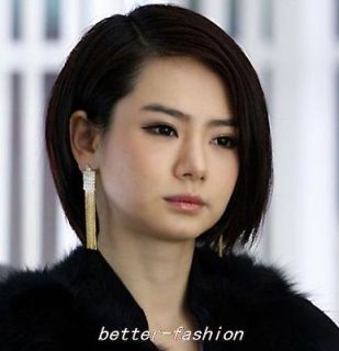 Hot Noble Fashion Swarovski Crystal 18K GP Dangle Earring 2colour U 