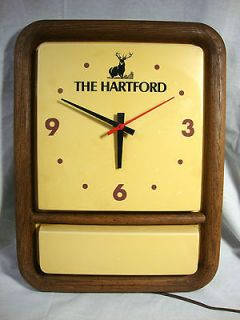   Hartford Insurance Advertising Electric Clock, Connecticut Buck Deer