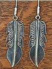 Large Long Feather MANYGOATS Sterling Silver 925 EARRIN
