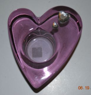PARTYLITE Purple Passion Tealight Holder – P7787 – w/two 