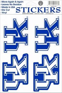 University of Kentucky Wildcats Decal 4 Large Stickers