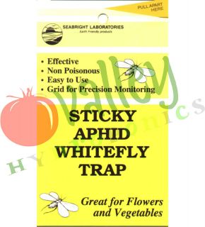STICKY APHID WHITEFLY TRAP 2pk (10 ct) Control Pests Long Lasting 