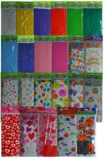   PARTY (Loot) BAGS   Solid Colours & Patterns/Themes {fixed £1 UK p&p